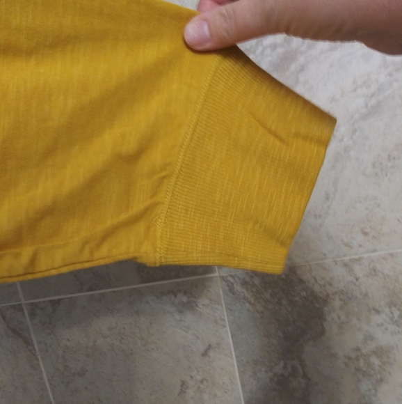 Sunday Funday mustard yellow long sleeve 2x soft - Picture 3 of 6